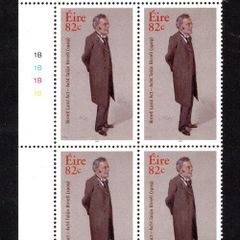 2009 Ireland The 100th Anniversary of the Birrell Land Act Commemorative Stamp Plate 1B1B1B1B Mint Never Hinged (MNH)