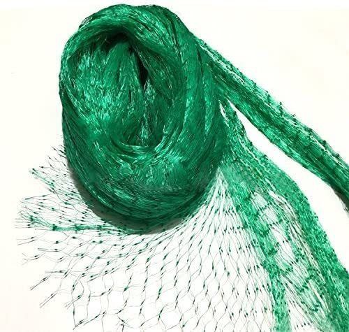 4x10m Green Garden Netting, Bird Netting Pond Plant Netting for Protecting Fruit Tree Vegetable Patch Flowers Crops Strawberry Pea and Bean, 15x15mm Holes Fine Mesh