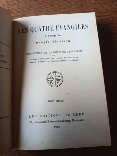 Vintage 1960s Les Quarte Evangiles.