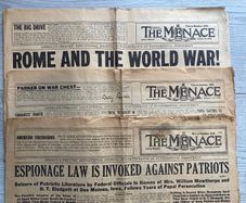 The Menace - vintage anti-Catholic US newspaper, 19 issues - 1916-1919