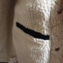 bershka black sherpa small medium jacket Image 3