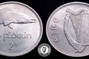 [#2359] - Ireland 1962 | Irish 2s | Irish Florin | Salmon | KM.15a | MS