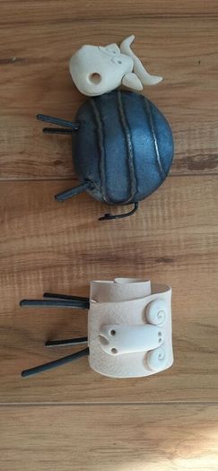 Artistic ceramic animal sculptures, irish hand made