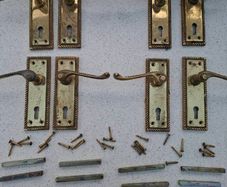 Door Handles Brass (PER PAIR).