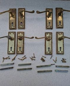 Door Handles Brass (PER PAIR).