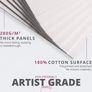 Blank Canvas Panels 20x20cm (8x8 inch) - 10x Square Boards, Primed, Stretched, Acid-Free & 100% Cotton - Professional Art Supplies - Perfect for Acrylic, Oil, Gouache Painting And Pouring (FREE POSTAGE) Image 5