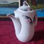 Vintage Royal Albert Horizons Star Flower Bone China Gold Gilt Coffee Pot / Water Pitcher Made In England Image 2