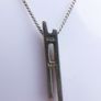 Vintage Sterling Silver Long Pendant Necklace (L20" - 4,18g) Image 6