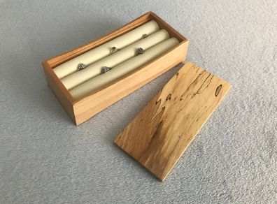 Ring storage box - Beech