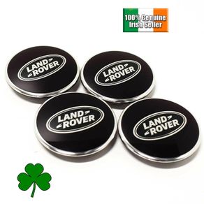 x4 LAND ROVER 63mm Hub Cover Center Wheel Cap Black/Chrome