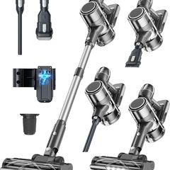 Cordless Vacuum Cleaner Stick Vacuums - Powerful Lightweight Electric Brooms Upright Handheld Wireless Bagless Battery Rechargeable Cleaners Anti Hair Wrap for Pet Stair Carpet Car Home