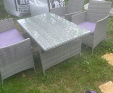 rattan garden chair good condition.