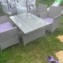 rattan garden chair good condition.
