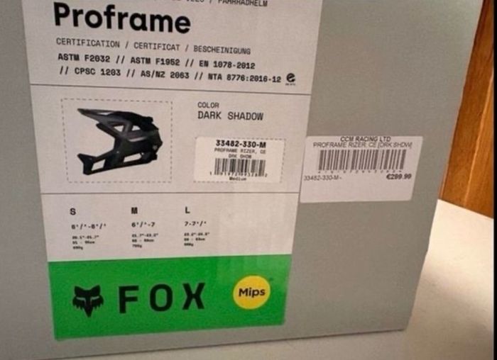 FOX full face Rizer helmet