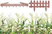 Set of 12 Wooden 60cm Garden Fence Pieces