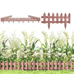 Set of 12 Wooden 60cm Garden Fence Pieces