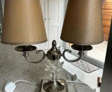 Double table lamp