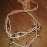 Peach Beaded Necklace Image 4