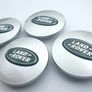 1set LAND ROVER Silver with Green logo 63mm Alloy Wheel Center Caps cap Hub Cover 63 Land L322 Image 5