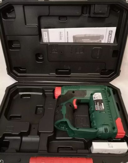 Parkside X12V Cordless Tacker Nailer Stapler And Accessories Set. Parkside X12V Cordless Drill Driver. 2AH 2.5AH 5AH X12V Performance Batteries 2.4A 6A X12V Fast Chargers.