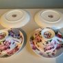 Dora Papis  vintage pink roses fine china trio very pretty Image 8