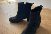 ecco black womens ankle boots size 38
