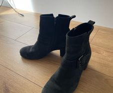 ecco black womens ankle boots size 38