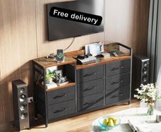 Chest of Drawers Bedroom, Contains 2 USB & 2 AC Ports Sockets