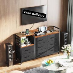 Chest of Drawers Bedroom, Contains 2 USB & 2 AC Ports Sockets