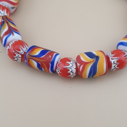Vintage Venetian Style trade Glass Beads Bracelet