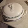 Black And White Tureen Casserole Dish Imperial Porcelain Vintage Image 2