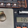 18k Gold Cabochon Jade Statement Ring(13.5 grams) Image 8