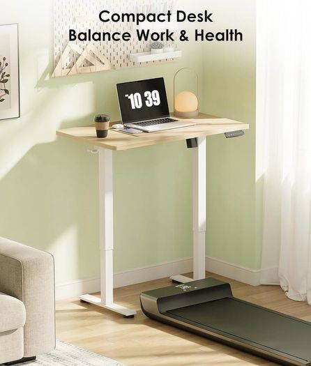 Standing Desk, 80cm Small Height Adjustable Desk with 3 Memory Heights