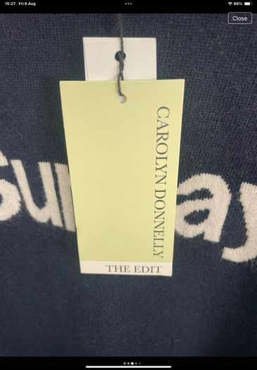 jumper Bnwt Carolyn Donnelly logo jumper with cashmere size small oversized