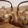 Vintage Pair Porcelain Japanese Teapots Image 2