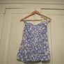 Blue/White Patterned Top Image 3