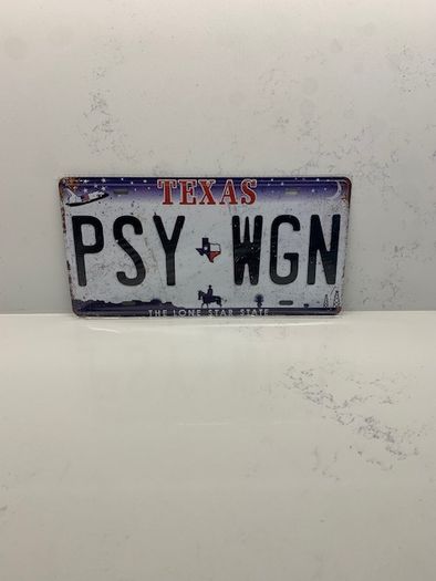 Kill Bill Chevy Silverado PSY WGN Replica Movie American License Plate Texas