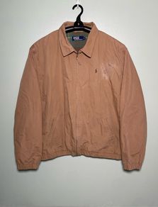Ralph Lauren Polo Mens Tan Bomber Style Jacket Size XL