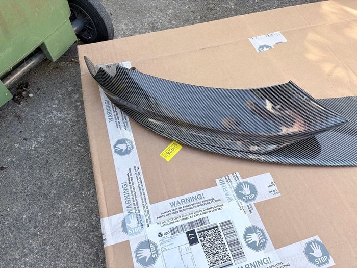 carbon fiber, front splitter