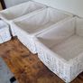 Arpan Wicker Storage Baskets with Cloth Lining Image 4