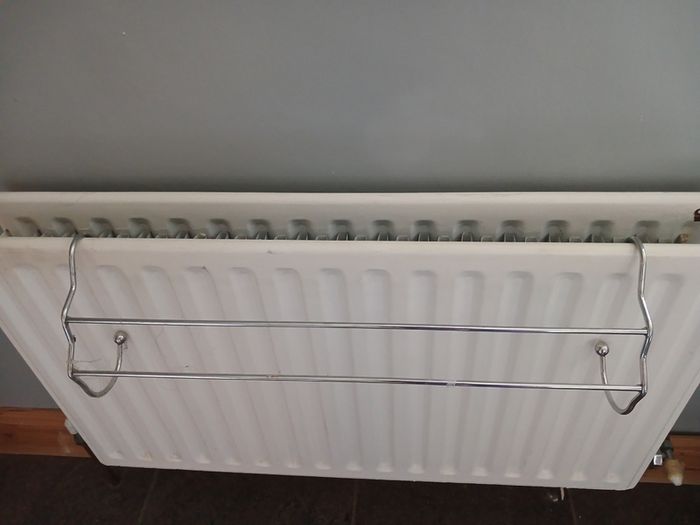 Chrome Towel Rail, hangs off radiator