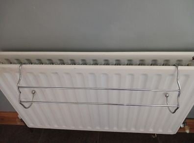 Chrome Towel Rail, hangs off radiator