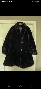 Faux fur coat XXL