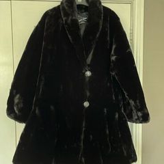 Faux fur coat XXL