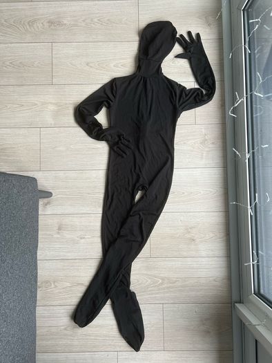 Black Shadow Full Body Suit Halloween Fancy Dress Costume for Kids