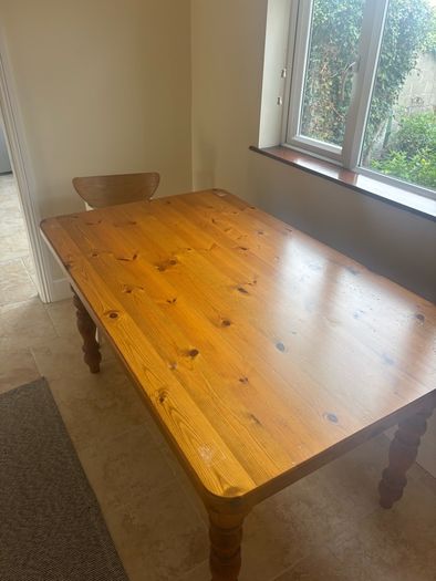 Solid pine table
