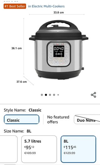 Instant pot 8 l