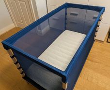 IKEA FLITIG Baby Cot / Toddler Bed with Mattress