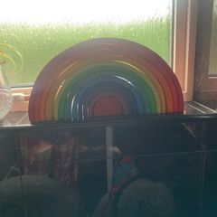 Grimms 12 piece wooden Rainbow - Large