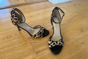 Leopard print high heels size 4.5